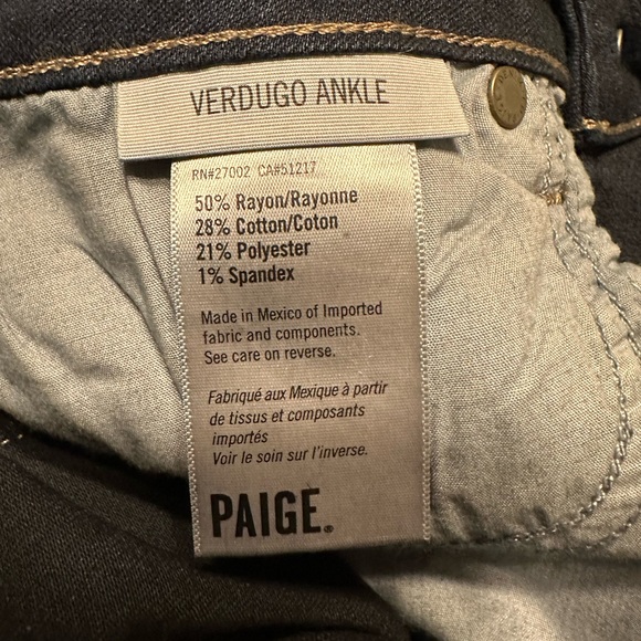 Paige Verdugo Ankle Jeans in Palmo - Picture 5 of 6
